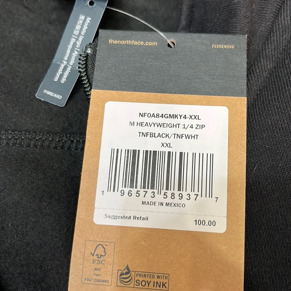 North Face Men’s Heavyweight 1/4 Zip-NWT